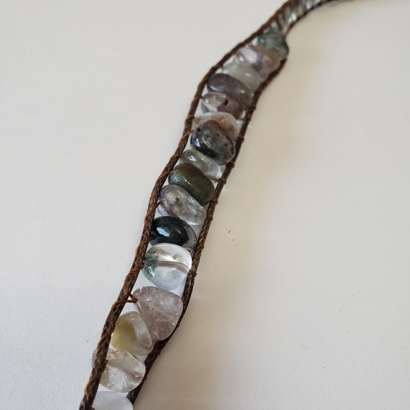 Fashion Bohemian Jewelry Bracelet Mixed Natural Stones Charm Wrap Handmade,85 cm - Picture 4 of 8